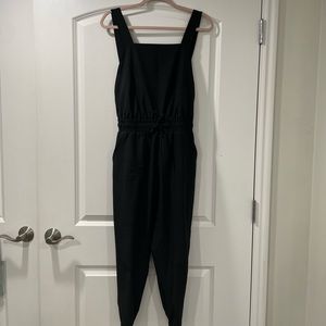 Albion Fit Black Classic Overall Jumpsuit